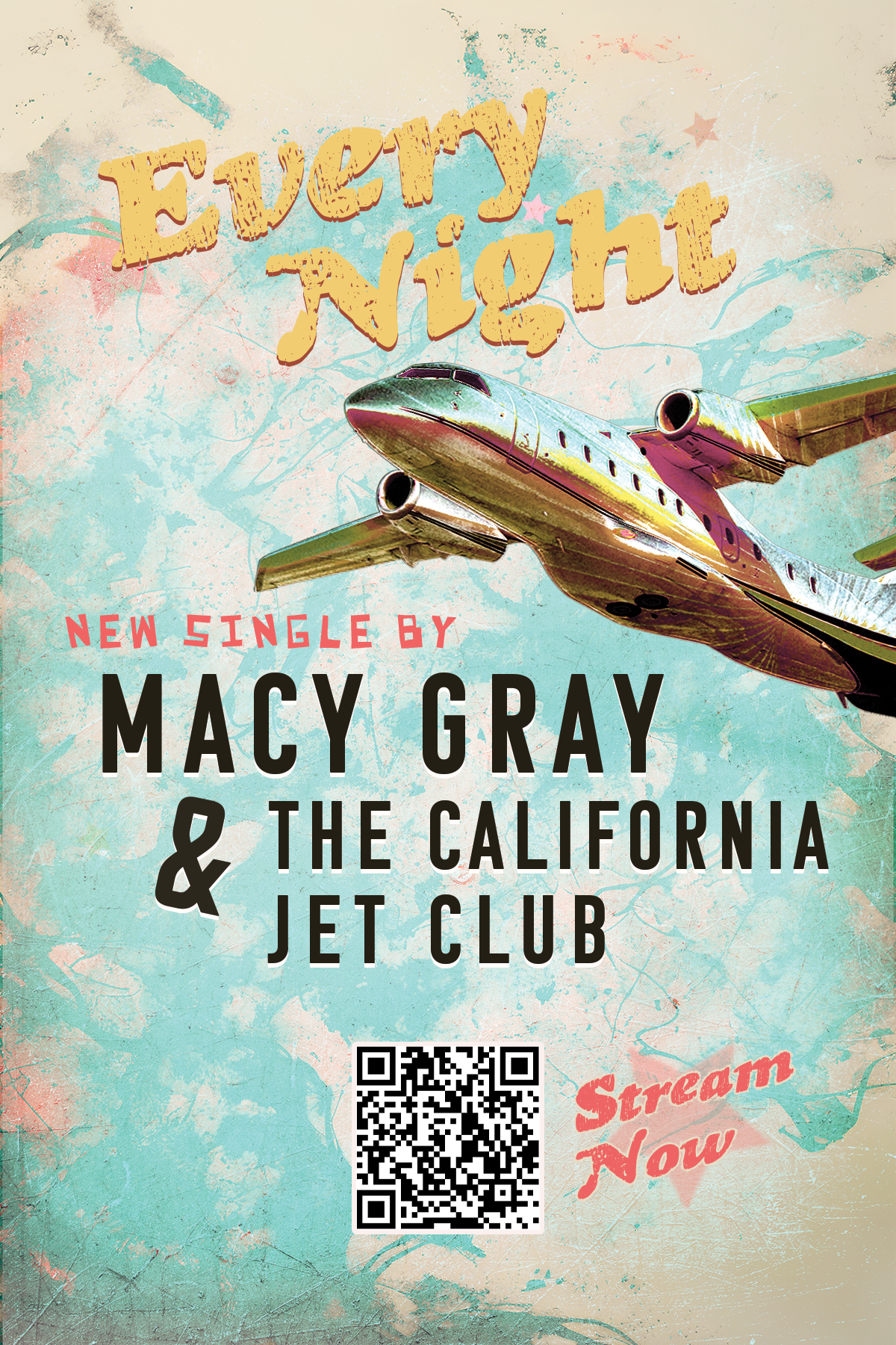 Promotional Poster Design for Macy Gray's single 'Every Night'