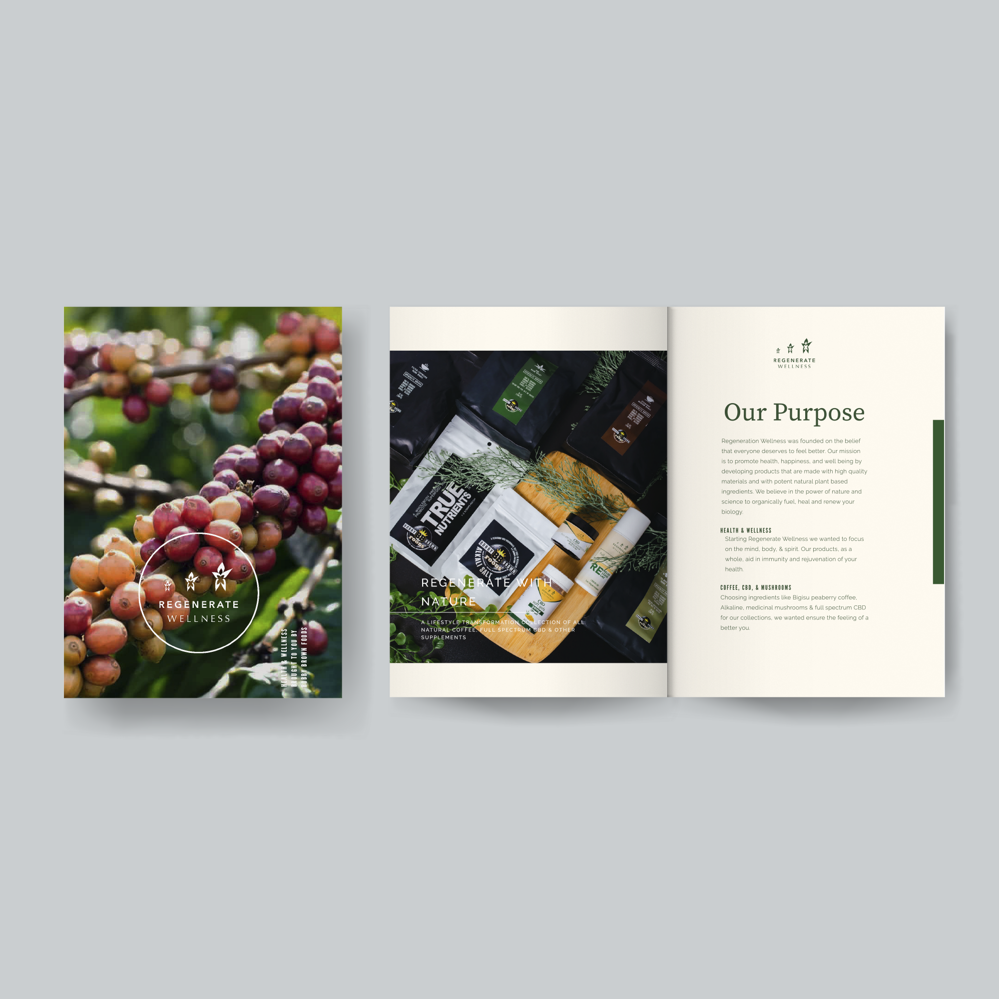 Regenerate Wellness brand identity design by AASH Creative